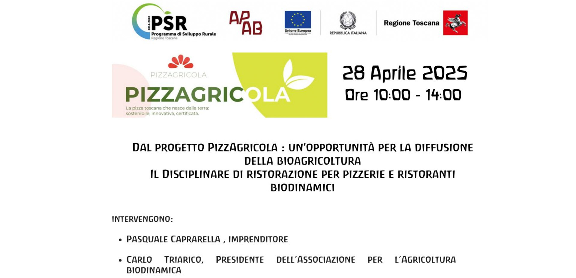PizzAgricola Creazione di una filiera agricola per la pizza