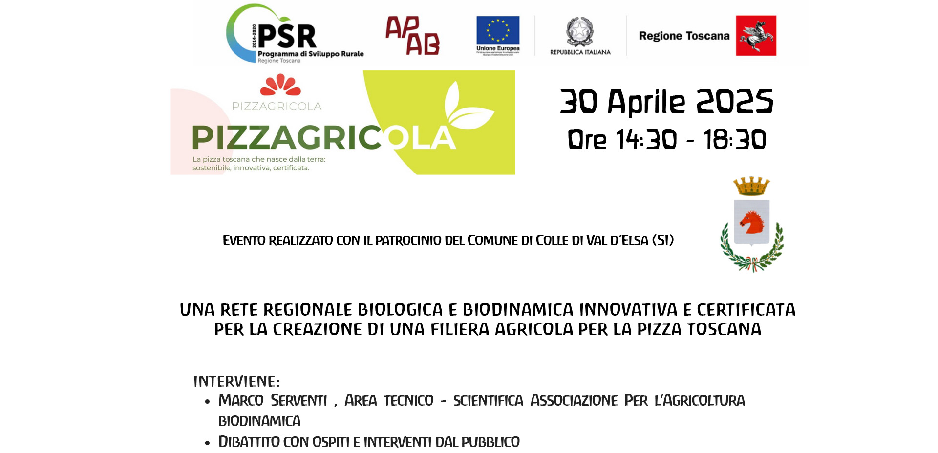 Convegno finale del 9 Maggio 2025 - Progetto PizzAgricola
